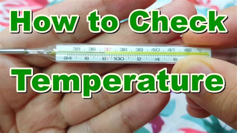 how to check febrility through thermometer