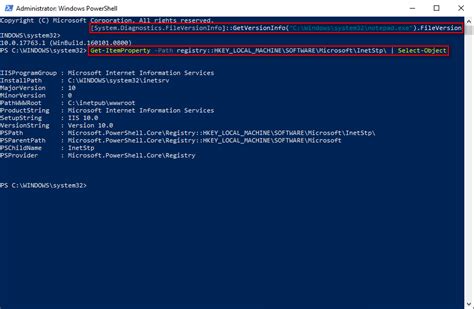 how to check iis version in windows