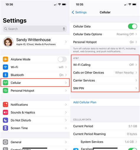 how to check iphone service provider