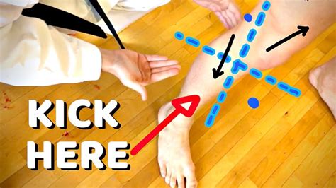 how to check kick to lower calf