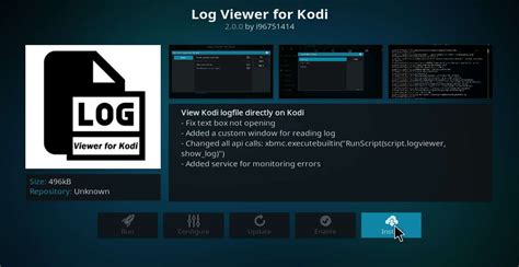 how to check log file xbmc