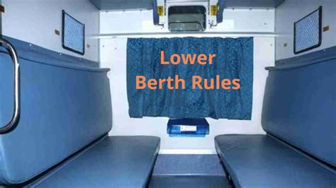 how to check lower berth in train