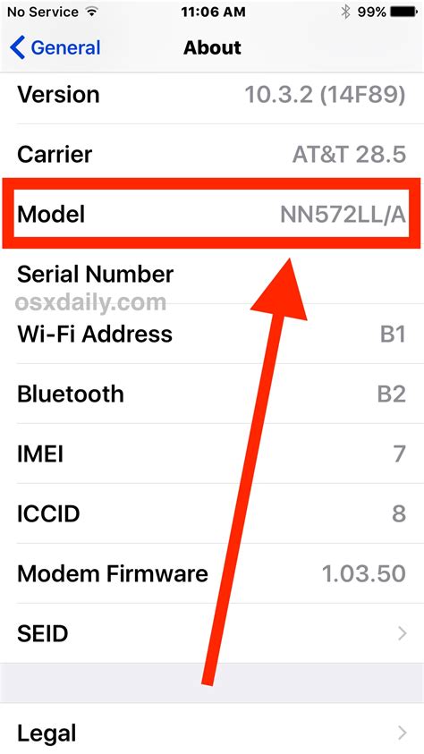 how to check my childs iphone model history