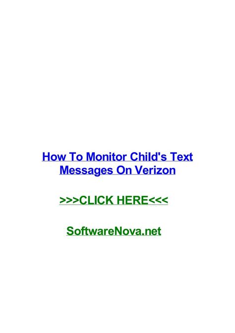 how to check my childs text messages verizon