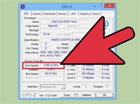 how to check processor speed in laptop