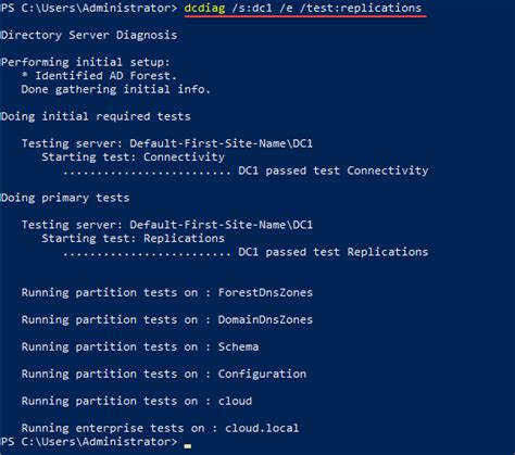 how to check replication status in ad