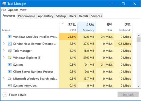 how to check running processes in windows