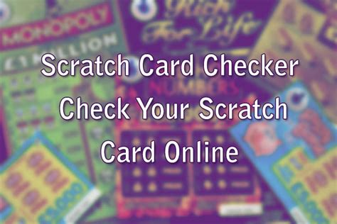 how to check scratch cards online