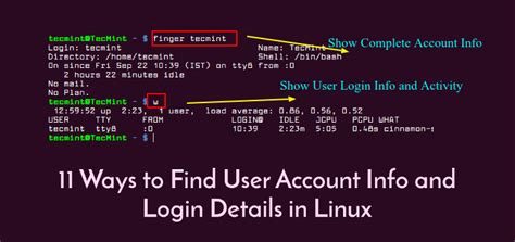 how to check user information in linux