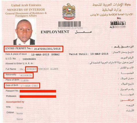 how to check visa type in uae