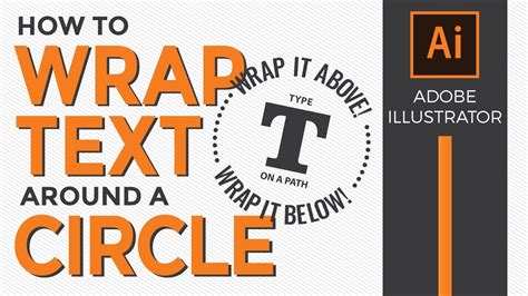 how to circle text in illustrator