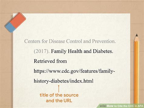 how to cite cdc website in apa