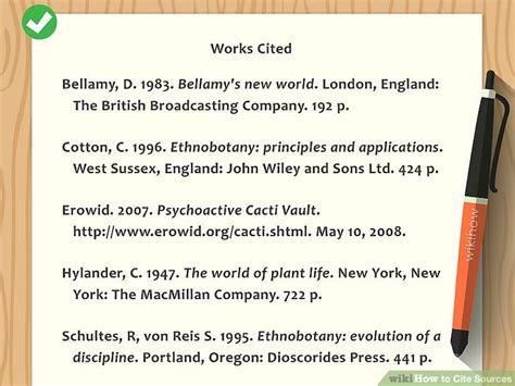 how to cite sources in your paper
