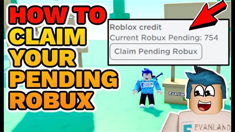 How To Claim Pending Robux