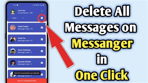 how to clean all messages in messenger