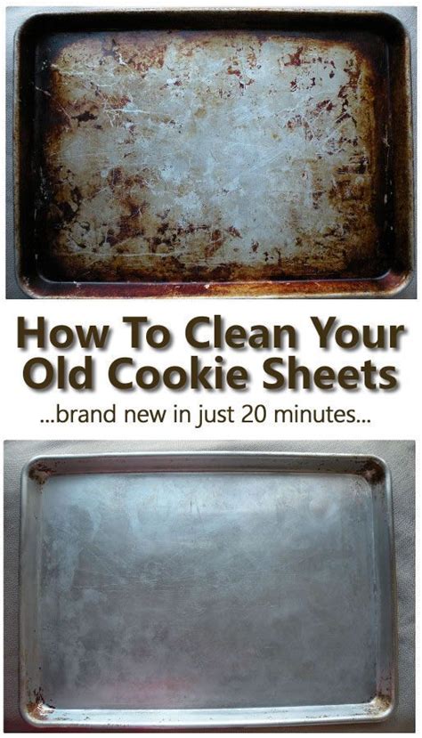 how to clean old cookie sheets