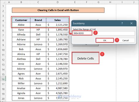 how to clear cells in excel
