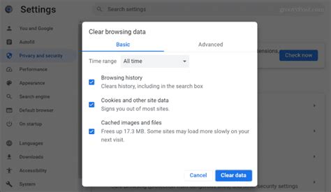 how to clear history in chrome