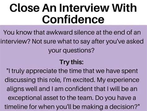 how to close out an interview