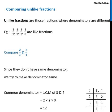 How To Compare Unlike Fractions Maths With Mum Unlike Denominators Fractions - Unlike Denominators Fractions