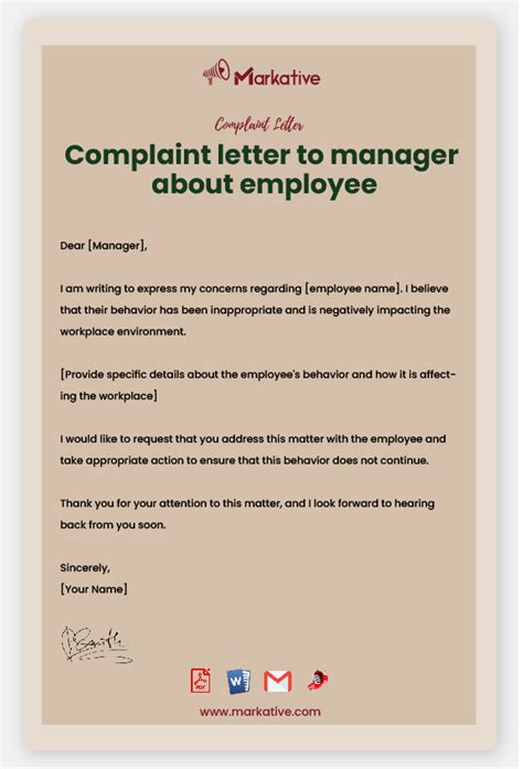 how to complain about your manager
