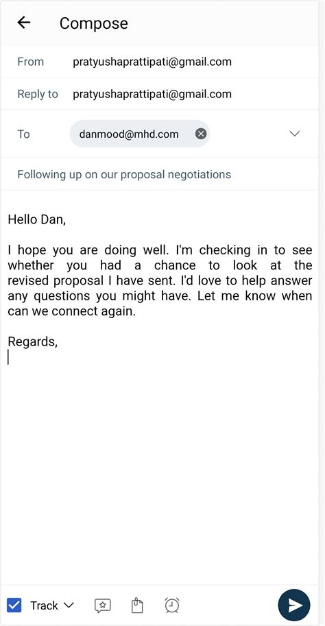 how to compose an email in mobile