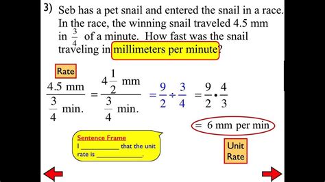 How To Compute Unit Rates Associated With Ratios Unit Rate With Fractions - Unit Rate With Fractions