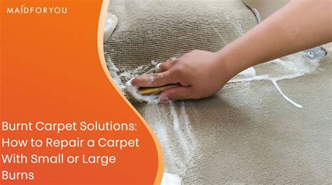 how to hide burnt-out carpet