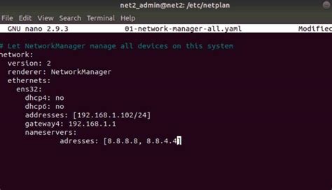 how to config ip address in ubuntu