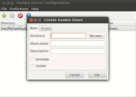 how to configure samba server in ubuntu