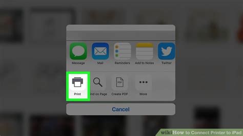 how to connect printer to ipad mini