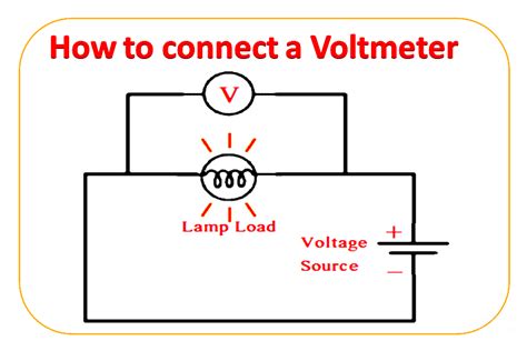 how to connect voltmeter in circuit