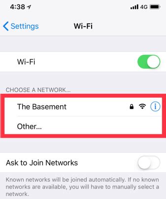 how to connect wifi wps in iphone