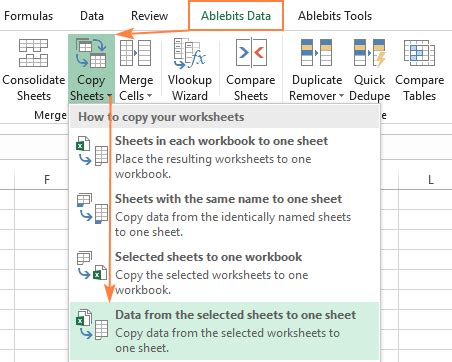 how to consolidate different workbooks in excel