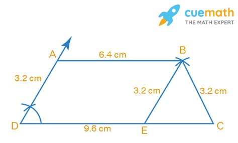 how to construct a trapezium