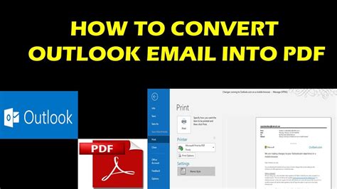 how to convert a mail to pdf