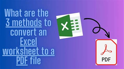 how to convert excel workbook to pdf