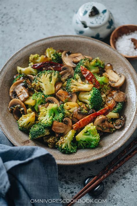 how to cook broccoli with mushroom