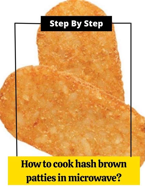 how to cook hash brown in microwave
