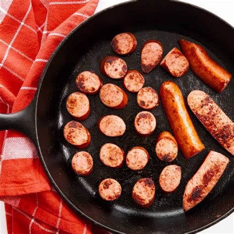 how to cook kielbasa in a pan
