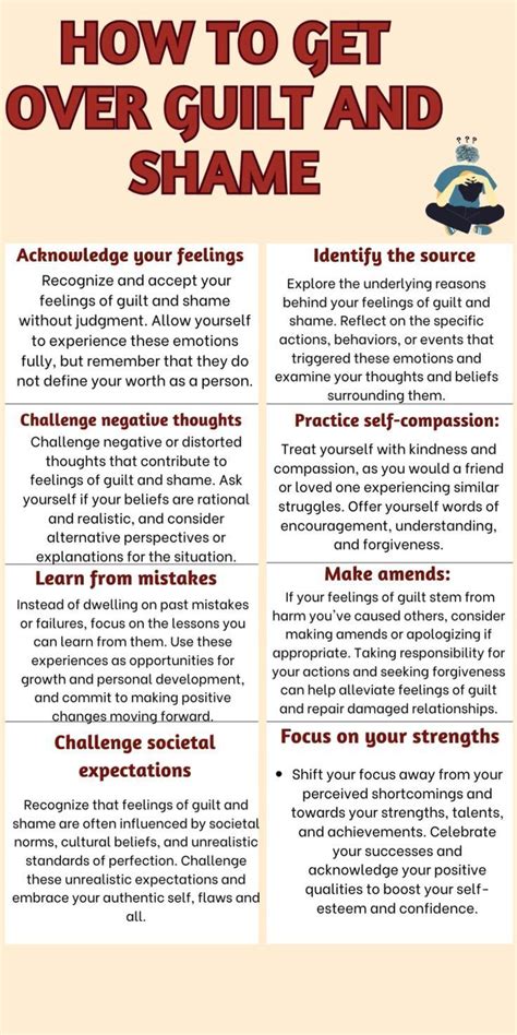 how to cope with guilt and shame
