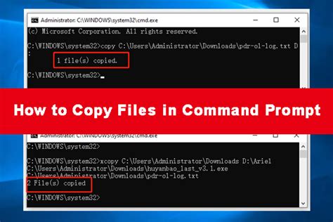 how to copy a procession using cmd