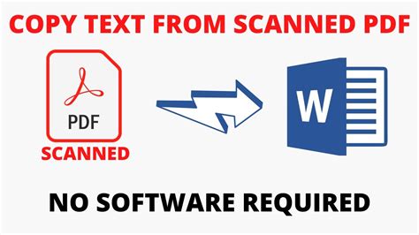 how to copy from a scanned pdf