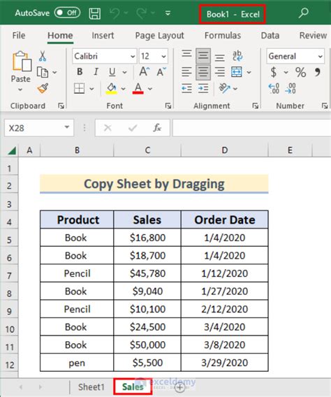 how to copy in excel sheet