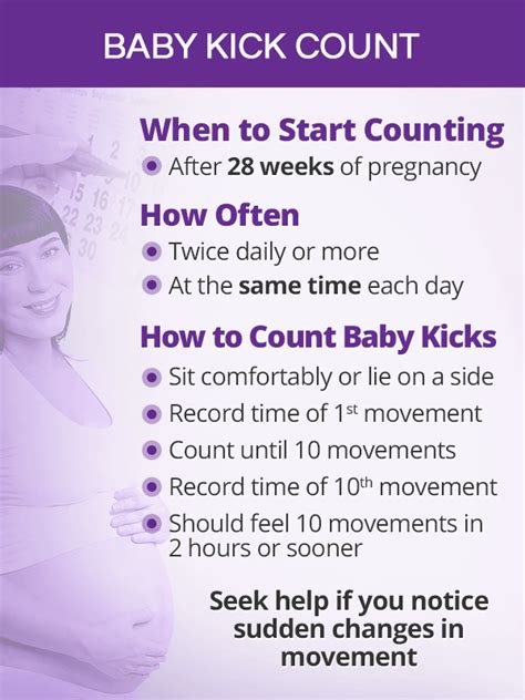 how to count my baby kicks exercise