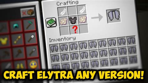 how to craft a elytra in minecraft