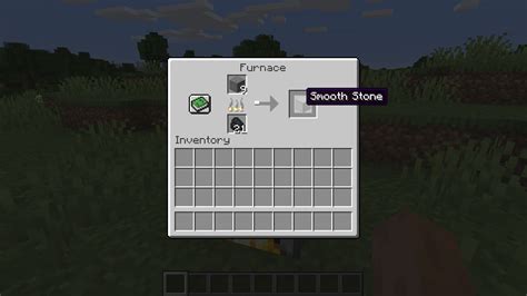 how to craft smooth stone in minecraft