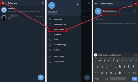 how to create a channel in telegram