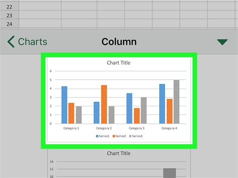 how to create a chart using excel