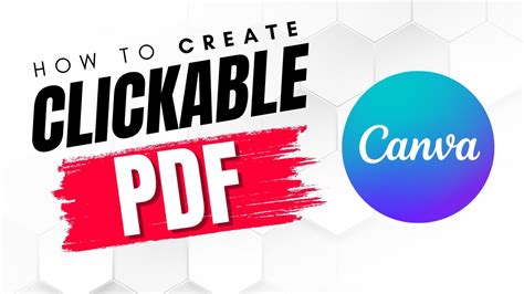 how to create a clickable pdf